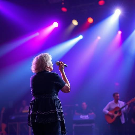 Imagen de la transmisión en vivo del concierto de Elena Vargas